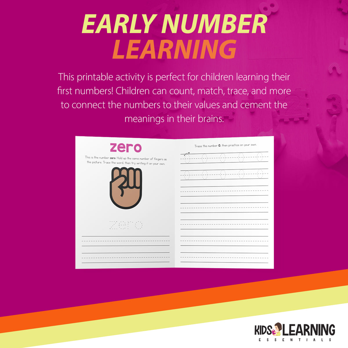 Preschool Math Workbook (140+ Printable worksheets) – Kids Learning  Essentials