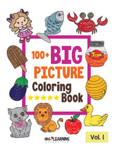 Load image into Gallery viewer, 100+ Big Picture Coloring Book Volume 1
