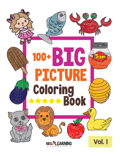 100+ Big Picture Coloring Book Volume 1