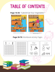 Gabriel Eat Your Vegetables Story + Workbook