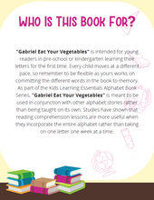 Load image into Gallery viewer, Gabriel Eat Your Vegetables Story + Workbook