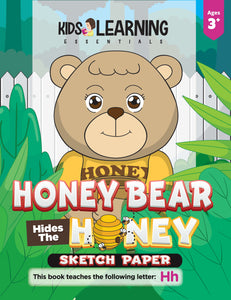 Honey Bear Hides The Honey Sketch Paper