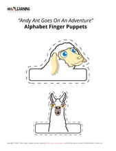 Load image into Gallery viewer, Free Letter A Finger Puppets