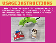Load image into Gallery viewer, Story-based A-Z Finger Puppets