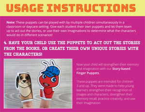 Story-based A-Z Finger Puppets