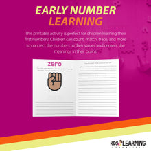 Load image into Gallery viewer, Preschool Math Workbook (140+ Printable worksheets) Numbers 0-10, Toddler Activities, Preschool Learning, 2-5 year old