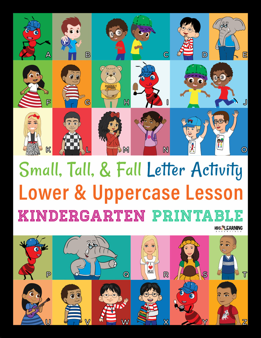 Alphabet Writing Lesson - Small, Tall & Fall Letter Activity