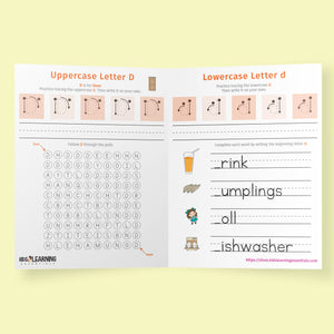Alphabet Writing Activities - Upper And Lowercase Tracing, Kindergarten Printable, Alphabet PDF, Letter Maze For 26 Letters For Preschool And Kindergarten