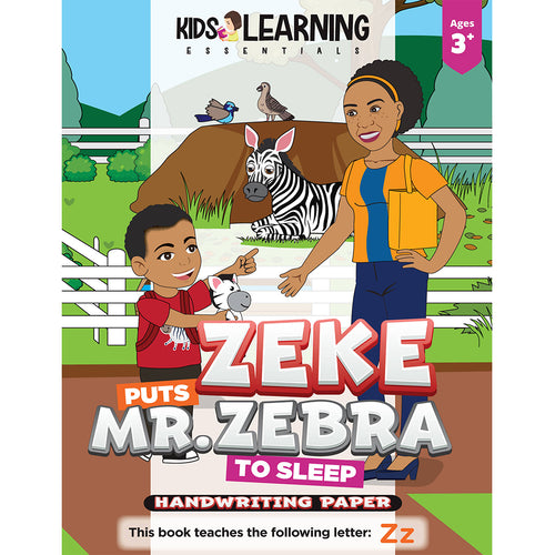 Zeke Puts Mr. Zebra To Sleep Handwriting Paper