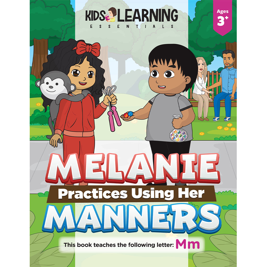Melanie Practices Using Her Manners Story + Workbook