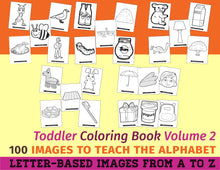 Load image into Gallery viewer, Toddler Coloring Book Vol. 2