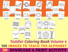 Load image into Gallery viewer, Toddler Coloring Book Vol. 4 - Digital Edition