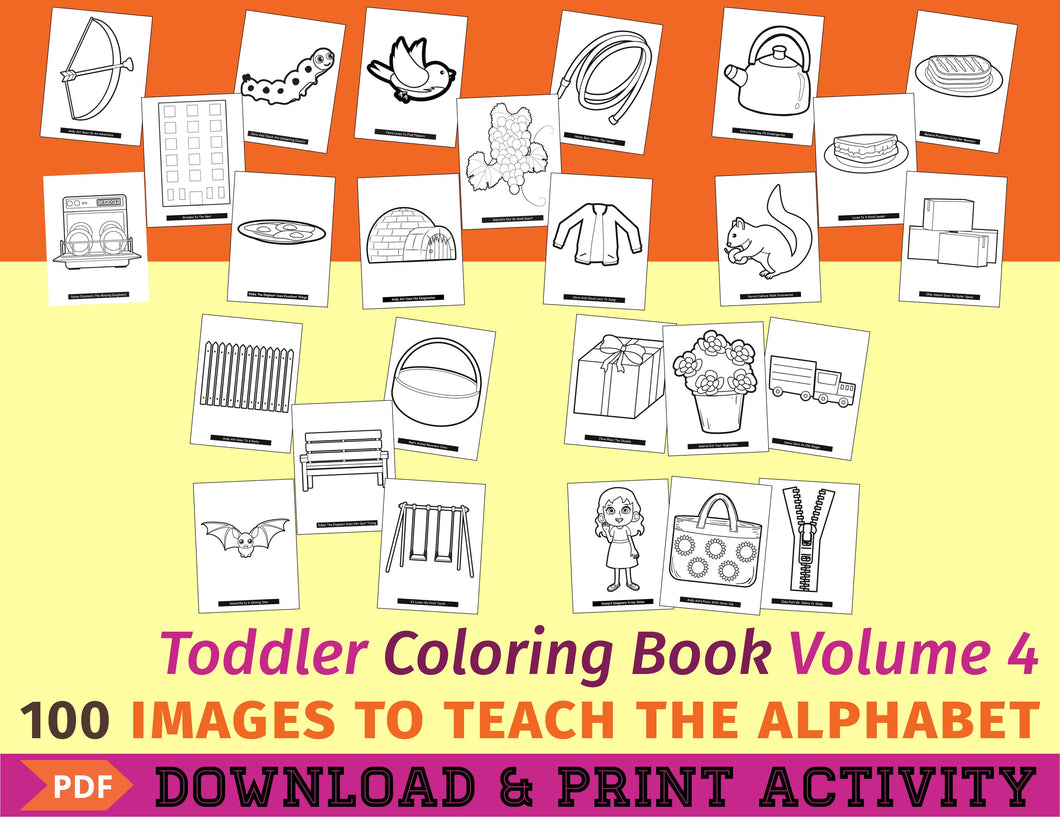 Toddler Coloring Book Vol. 4 - Digital Edition