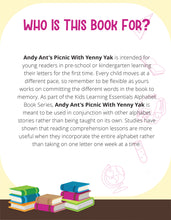 Load image into Gallery viewer, Andy Ant&#39;s Picnic With Yenny Yak Story + Workbook