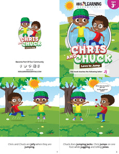 Chris And Chuck Love To Jump Story + Workbook
