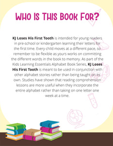 KJ Loses His First Tooth Story + Workbook
