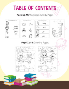 Chris And Chuck Love To Jump Story + Workbook