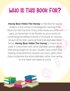 Honey Bear Hides The Honey Story + Workbook