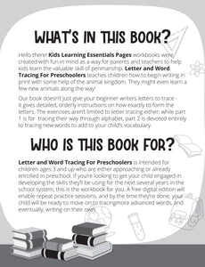 Letter And Word Tracing For Preschoolers