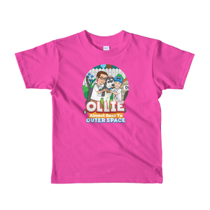 Ollie Almost Goes To Outer Space Short-Sleeve Kids T-Shirt (Design 4)