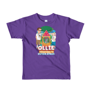 Ollie Almost Goes To Outer Space Short-Sleeve Kids T-Shirt (Design 7)
