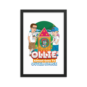 Ollie Almost Goes To Outer Space Framed Poster