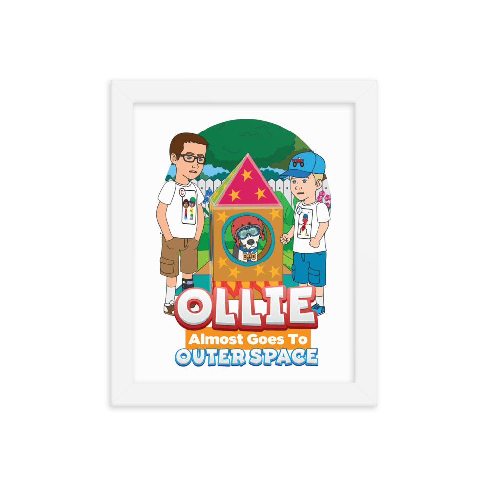 Ollie Almost Goes To Outer Space Framed Poster