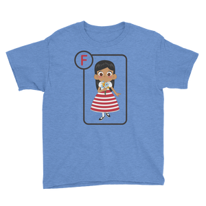 F Is For Flora Short Sleeve Kids T-Shirt