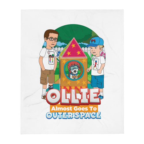 Ollie Almost Goes Into Outer Space Throw Blanket (Design 7)